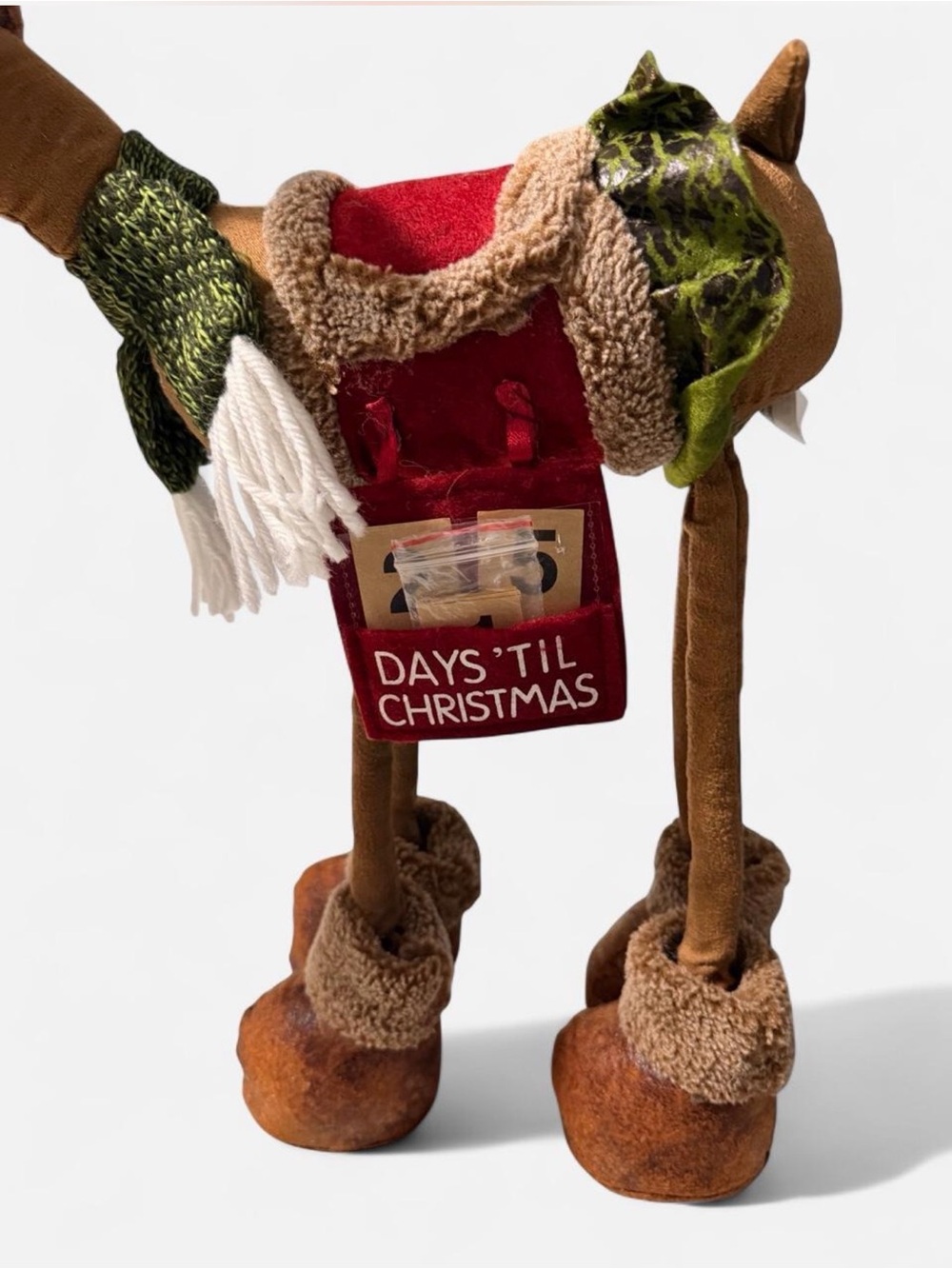 Countdown Standing 18" Reindeer Moose Christmas Lanky Legs Holiday Plush Decor - Picture 5 of 8